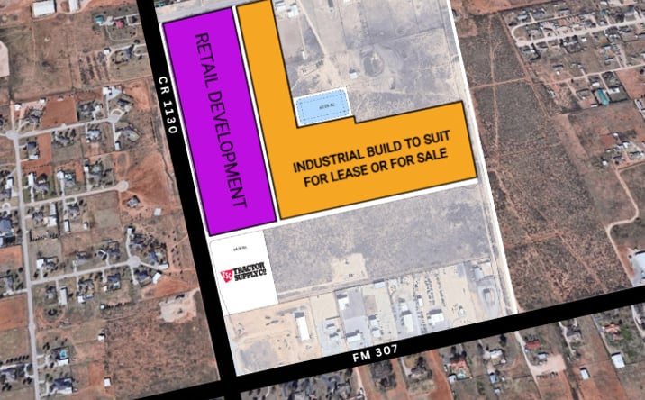 Pictures of Retail, Land property located at SE Corner of S CR-1130 & E County Rd 95, Midland, TX 79706 for sales - image #1