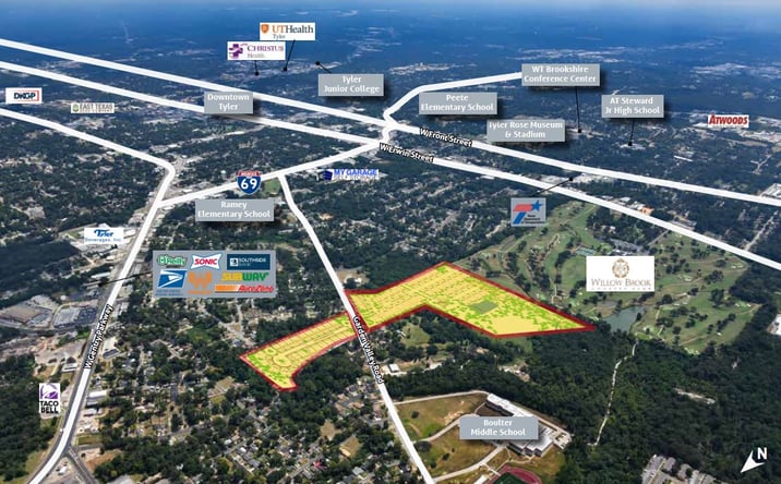 Pictures of Land property located at 2604 Garden Valley Rd, Tyler, TX 75702 for sales - image #1