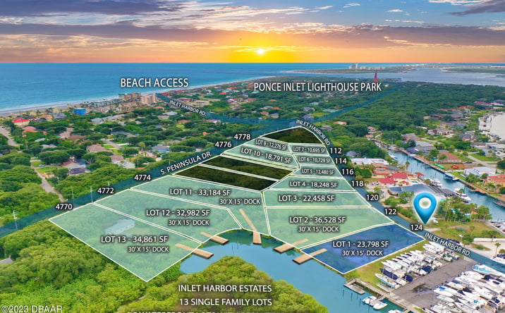 Pictures of Land, Multifamily property located at 124 Inlet Harbor Road, Ponce Inlet, FL 32127 for sales - image #1