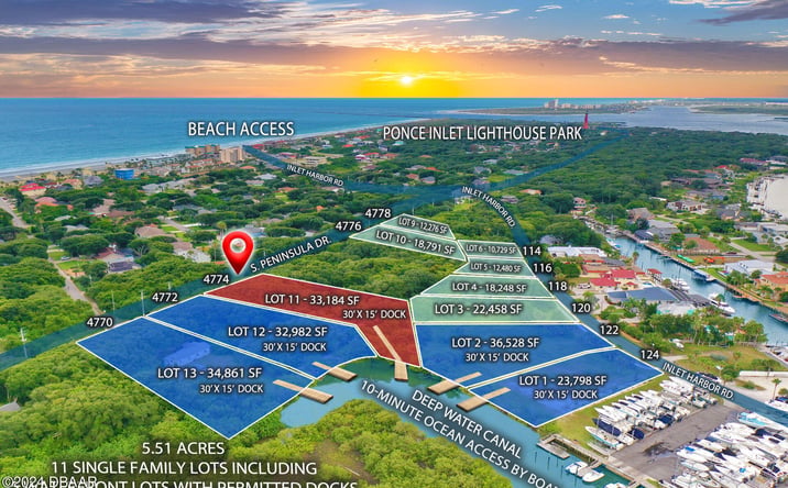Pictures of Land, Multifamily property located at 4774 S Peninsula Drive, Ponce Inlet, FL 32127 for sales - image #1