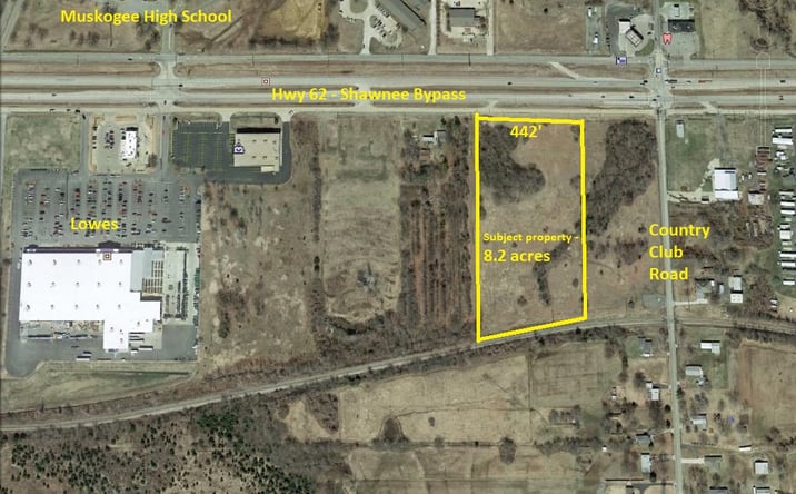 Pictures of Land property located at 3401 East Shawnee Bypass, Muskogee, OK 74403 for sales - image #1