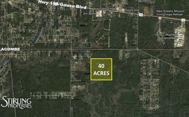 Pictures of Land property located at Clesi Avenue, Lacombe, LA 70445 for sales - image #1