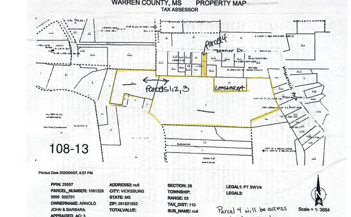 Pictures of Land property located at 00 Manor Dr, Vicksburg, MS 39180 for sales - image #1