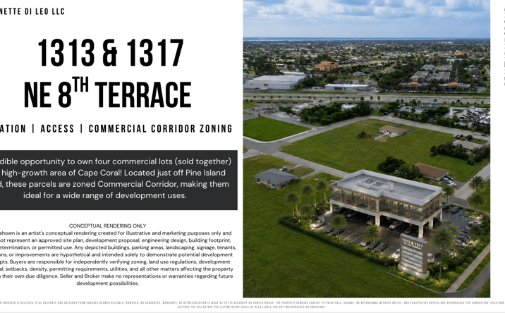 Pictures of Land property located at 1313 NE 8th Terrace, Cape Coral, FL 33909 for sales - image #1