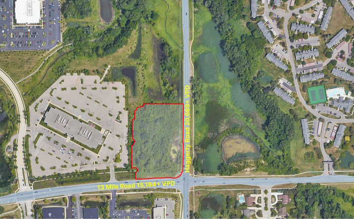Pictures of Land property located at NEC 13 Mile & Haggerty, Novi, MI 48377 for sales - image #1