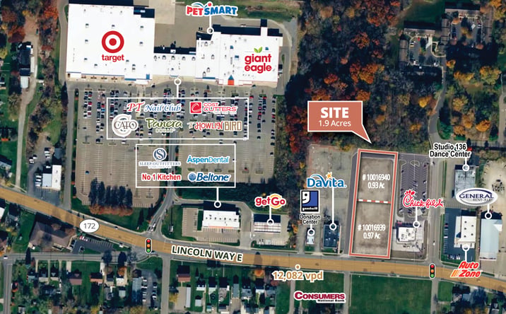 Pictures of Land property located at 2216 Lincoln Way E, Massillon, OH 44646 for sales - image #1