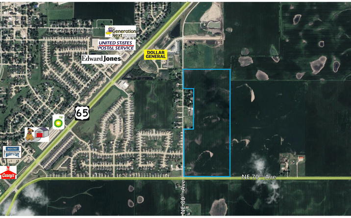 Pictures of Land property located at NEC Pleasant St SE & NE 70th Ave, Bondurant, IA 50035 for sales - image #1