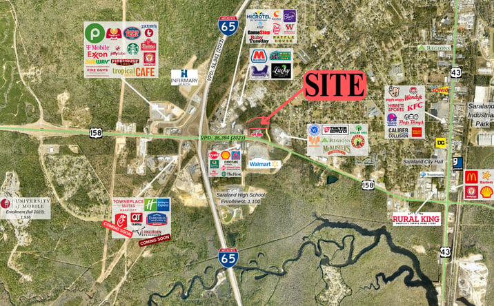 Pictures of Land property located at Industrial Pkwy, Saraland, AL 36571 for sales - image #1