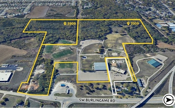 Pictures of Industrial, Land, Mixed Use property located at 3909 SW Burlingame Rd, Topeka, KS 66609 for sales - image #1