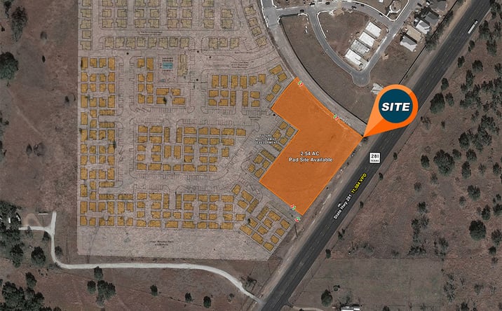 Pictures of Land property located at SWC Hwy 281 and West Cora Lee Loop, Marble Falls, TX 78654 for sales - image #1
