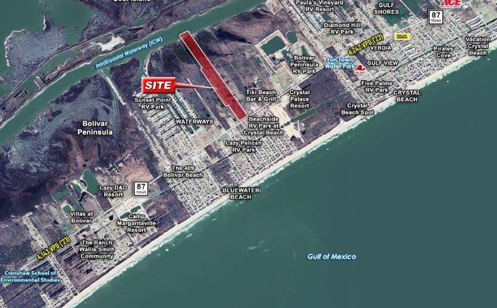 Pictures of Land property located at Hwy 87 at Skyline Dr, Bolivar Peninsula, TX 77650 for sales - image #1
