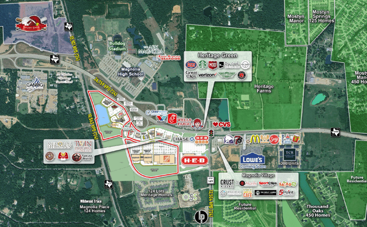 Pictures of Retail, Multifamily, Hospitality, Mixed Use, Land property located at 13663 FM 1488, Magnolia, TX 77354 for sales - image #1