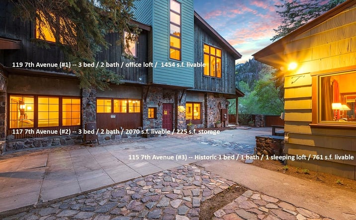 Pictures of Hospitality, Multifamily property located at 115, 117 and 119 7th Avenue, Ouray, CO 81427 for sales - image #1
