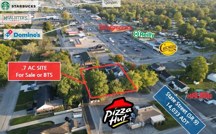 Pictures of Land, Office, Retail property located at 1022 N State St, Greenfield, IN 46140 for sales - image #1