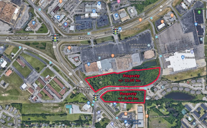 Pictures of Land, Retail, Self Storage property located at Troy Hwy. & Christine Elizabeth Curve, Montgomery, AL 36116 for sales - image #1