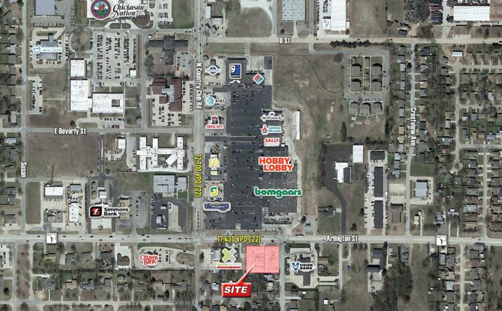 Pictures of Land property located at 1825 Arlington St, Ada, OK 74820 for sales - image #1