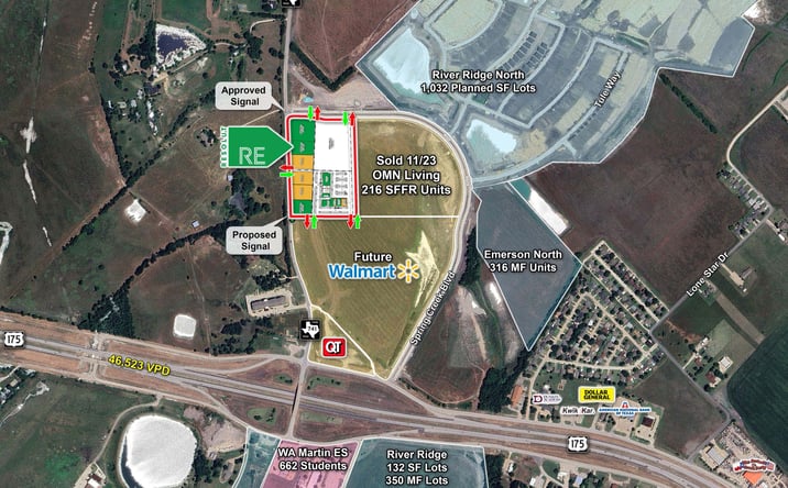 Pictures of Retail, Land property located at SEC of Spring Creek Blvd & FM-741, Crandall, TX 75114 for sales - image #1