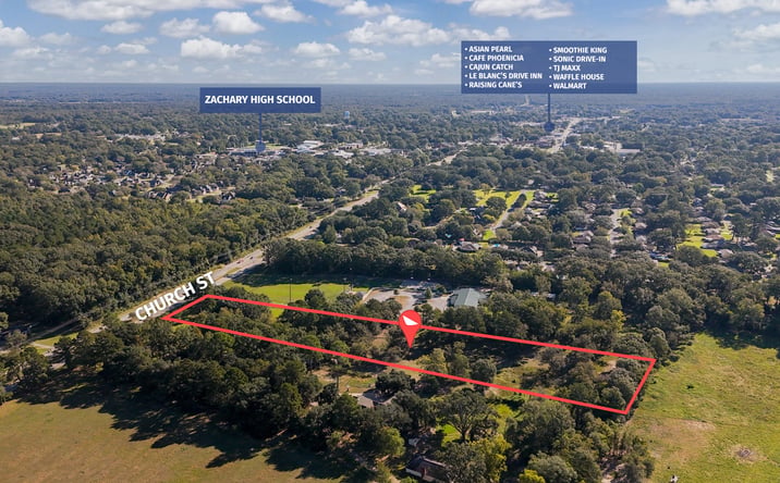 Pictures of Land property located at 3324 Church St, Zachary, LA 70791 for sales - image #1