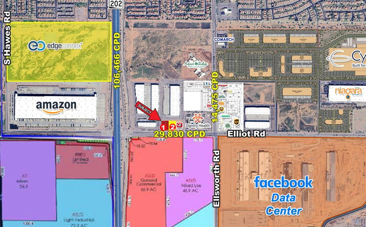 Pictures of Land property located at Elliot Road & Loop 202, Gilbert, AZ 85234 for sales - image #1
