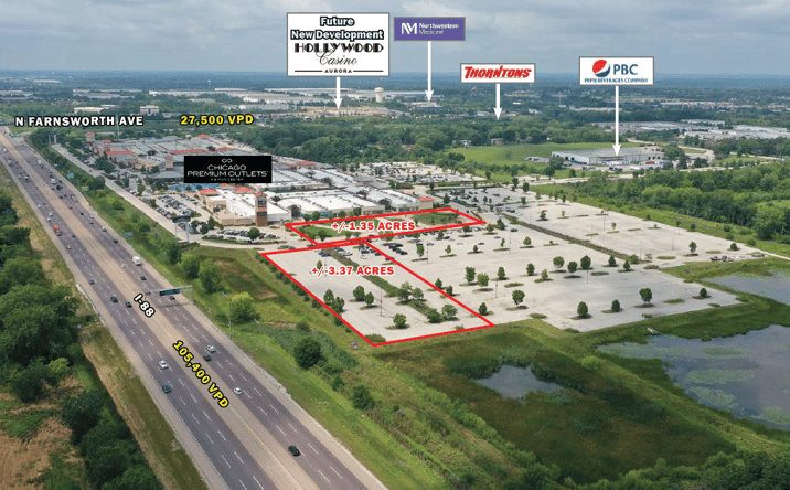 Pictures of Land property located at 1650 Premium Outlet Boulevard, Aurora, IL 60502 for sales - image #1