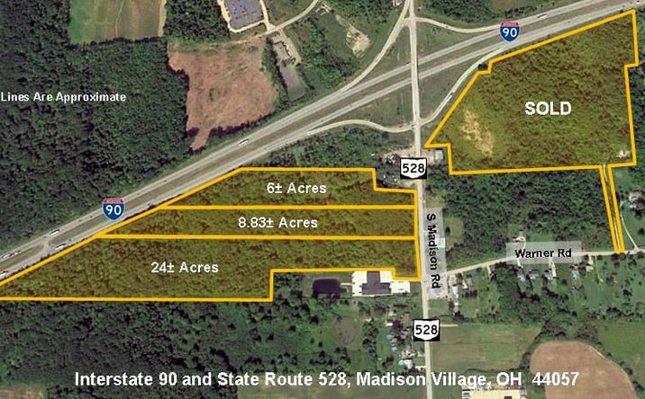 Pictures of Land property located at Interstate 90 and State Route 528, Madison Village, OH 44057 for sales - image #1