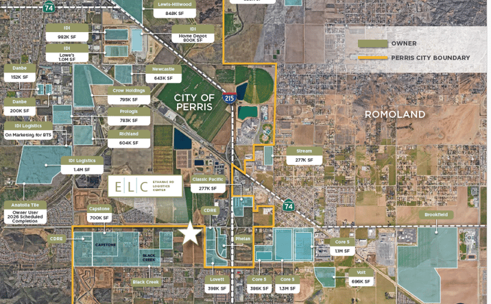 Pictures of Industrial property located at SWC Ethanac Rd & Evans Rd, Menifee, CA 92585 for sales - image #1