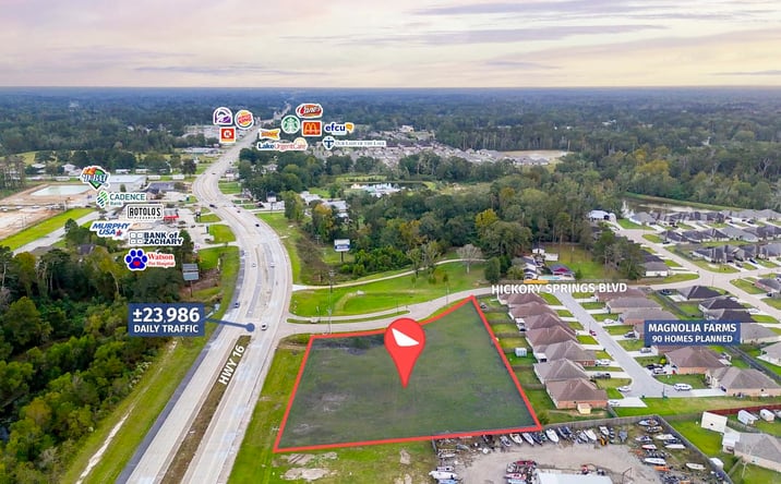 Pictures of Land, Retail property located at 7648 Miltons Pl, Denham Springs, LA 70706 for sales - image #1