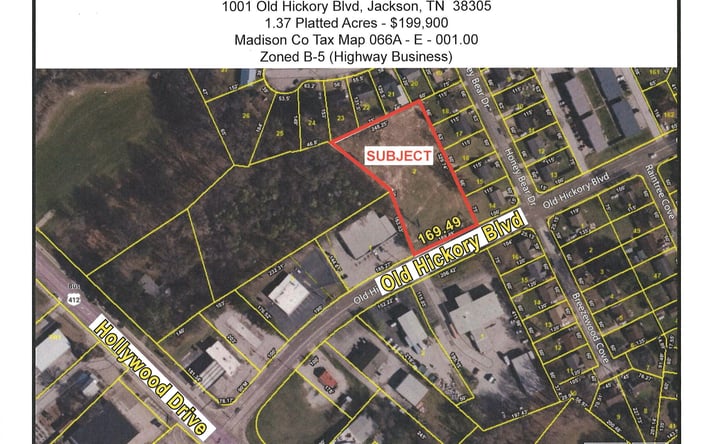 Pictures of Land property located at 1001 Old Hickory Boulevard, Jackson, TN 38305 for sales - image #1
