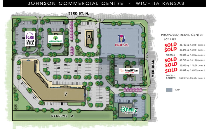 Pictures of Land property located at Meridian & 53rd St. North, SW/c, Wichita, KS 67204 for sales - image #1