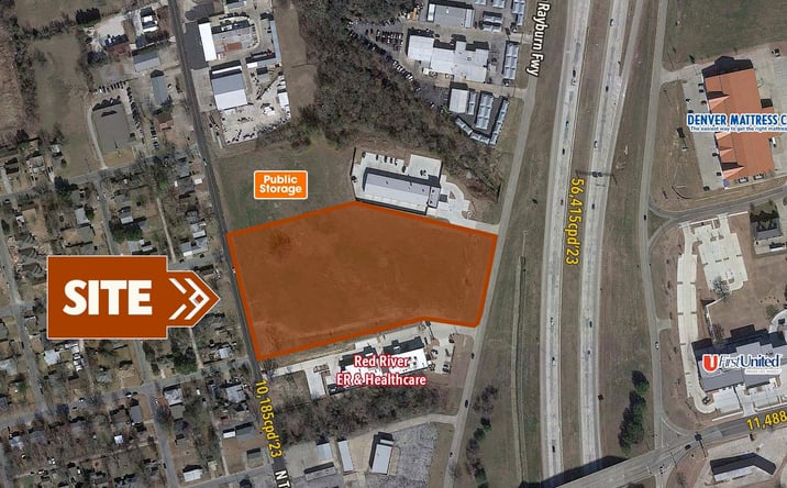 Pictures of Land property located at NWQ Taylor Street & Hwy 75, Sherman, TX 75090 for sales - image #1