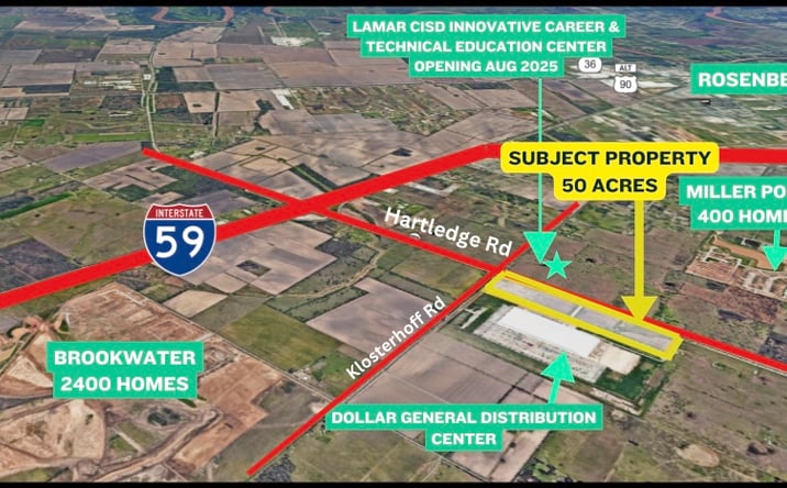 Pictures of Land property located at 1414 Hartledge Rd, Rosenberg, TX 77471 for sales - image #1