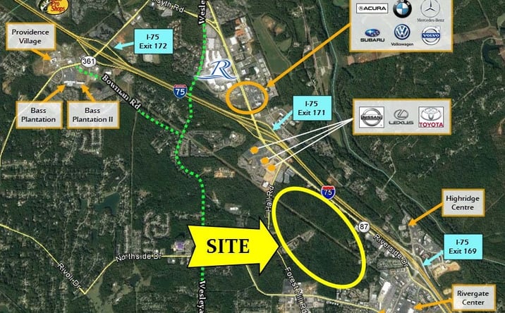 Pictures of Land property located at Riverside Dr, Northside Dr, Elnora Dr, Forest Hill Rd, Wesleyan Dr, Hall Rd and Sue Dr, Macon, GA 31210 for sales - image #1