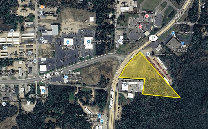 Pictures of Land property located at 2000 N Stevens St, Rhinelander, WI 54501 for sales - image #1