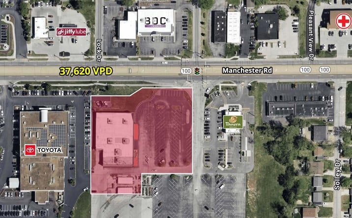 Pictures of Retail property located at 14660 Manchester Road, Ballwin, MO 63011 for sales - image #1