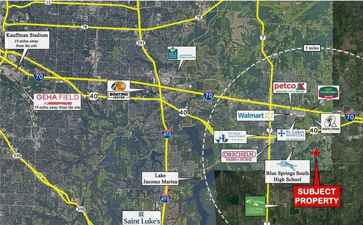 Pictures of Land, Special Purpose, Multifamily property located at 6205 S Chiles Road, Blue Springs, MO 64014 for sales - image #1