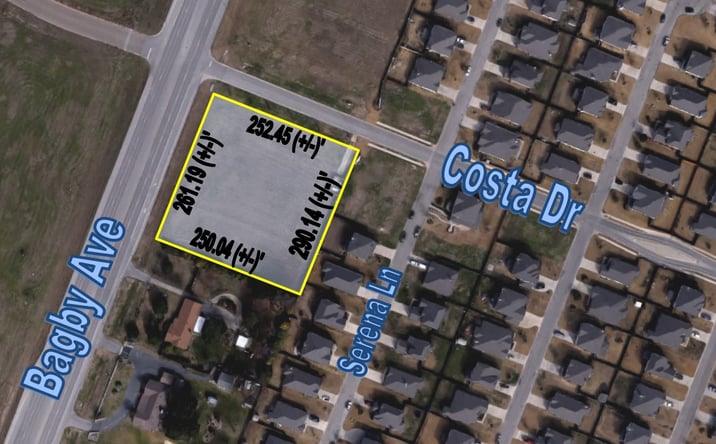 Pictures of Land property located at Corner of Bagby Ave and Costa Dr, Waco, TX 76712 for sales - image #1