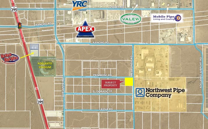 Pictures of Land property located at Primrose Rd, Adelanto, CA 92301 for sales - image #1