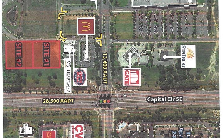 Pictures of Retail, Land property located at Capital Cir & Blair Stone Rd, Tallahassee, FL 32311 for sales - image #1