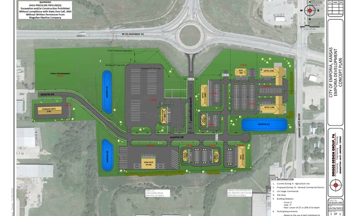 Pictures of Land property located at Emporia Travel Plaza Development, Emporia, KS 66801 for sales - image #1