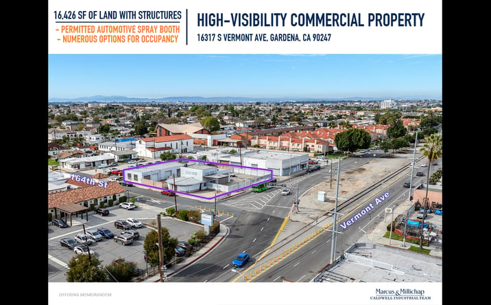 Pictures of Industrial, Retail, Special Purpose property located at 16317 S Vermont Ave, Gardena, CA 90247 for sales - image #1
