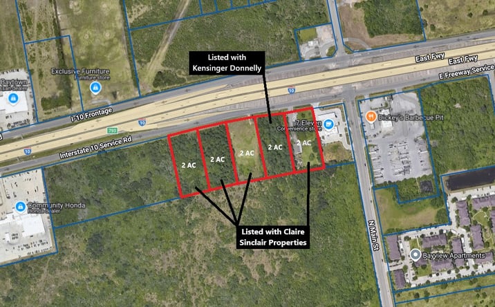 Pictures of Land property located at I-10 - 2 AC (lot 1), Baytown, TX 77521 for sales - image #1