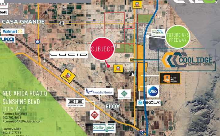 Pictures of Land property located at sunshine and arica, Eloy, AZ 85131 for sales - image #1