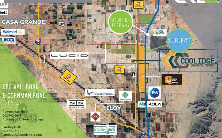 Pictures of Land property located at SEC Vail & Cornman, Eloy, AZ 85128 for sales - image #1