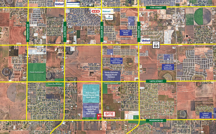 Pictures of Land property located at Woodrow Road & Quaker Avenue, Lubbock, TX 79423 for sales - image #1