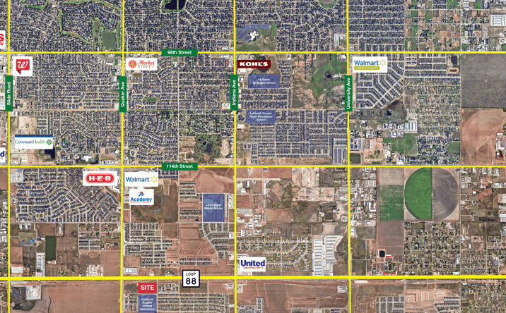Pictures of Land property located at Loop 88 & Quaker Avenue, Lubbock, TX 79423 for sales - image #1