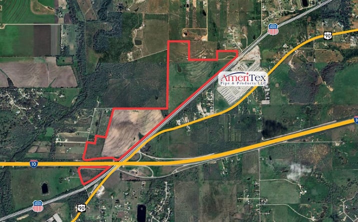 Pictures of Industrial, Land property located at Krueger Rd on IH-10 & Ilka Switch on Hwy 90, Seguin, TX 78155 for sales - image #1