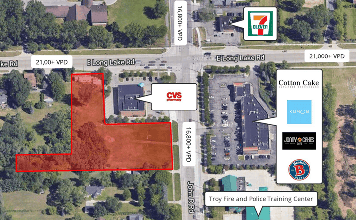 Pictures of Land property located at 1946 E Long Lake Rd, Troy, MI 48085, 4927 John R Rd, Troy, MI 48085 for sales - image #1
