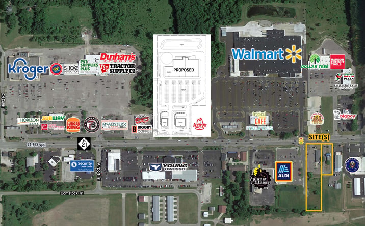 Pictures of Retail, Land property located at 1660 E. Main & 1700 E. Main Street Owosso, Owosso, MI 48306 for sales - image #1