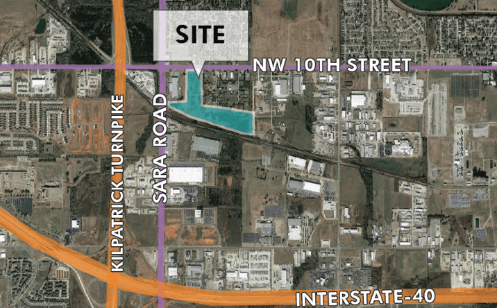 Pictures of Land property located at NW 10th & Sara Road, Oklahoma City, OK 73127 for sales - image #1