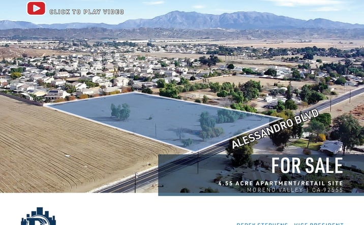 Pictures of Land, Multifamily, Retail, Self Storage property located at 28300 Alessandro Blvd, Moreno Valley, CA 92555 for sales - image #1